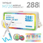 LANGUO 96-288 Colors Direct Liquid Acrylic Paint Pens Brush Marker Pen