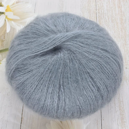 1pcs 50g Mohair Silk Wool Yarn 15% Wool 15% Mohair 40% Acrylic 30%