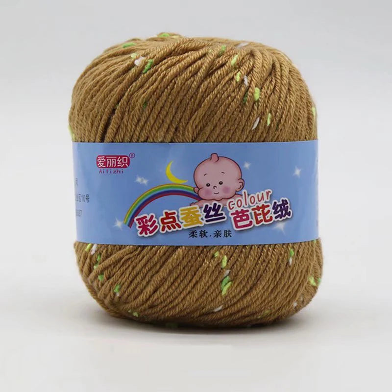 High Quality Wool Thread Eco-dyed Needlework Baby Cotton Cashmere Yarn