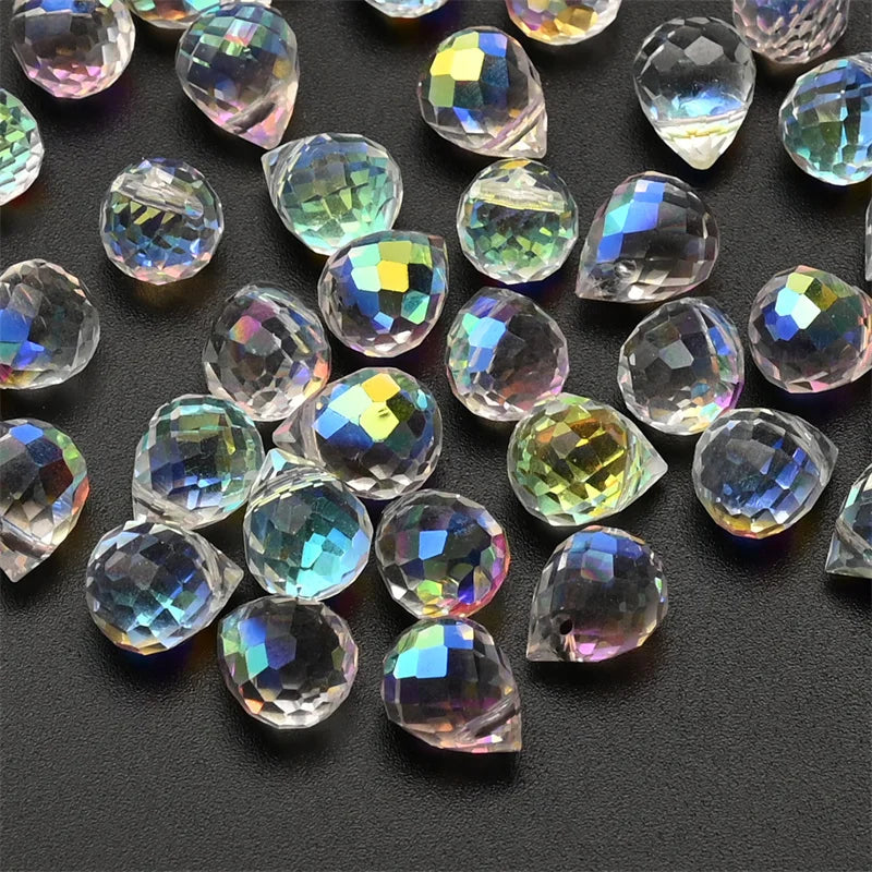 Austria AB Color Crystal Strawberry Beads 10*8mm Shiny Faceted Glass Beads