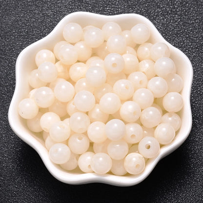6-18mm Gradient Acrylic Beads Round Cat's Eye  Loose Spacer Beads