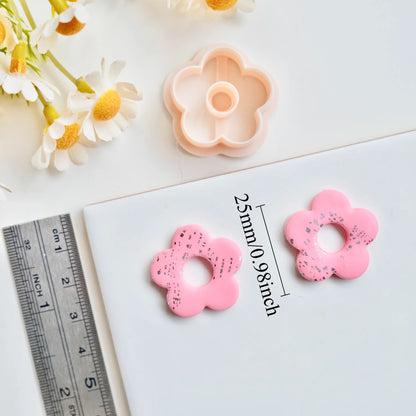 Flowers Polymer Clay Earring Cutters for Jewelry Pendant