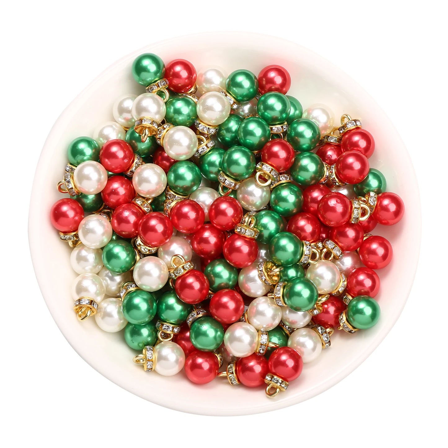 20pcs/set Shiny CCB Christmas Beads Pendant