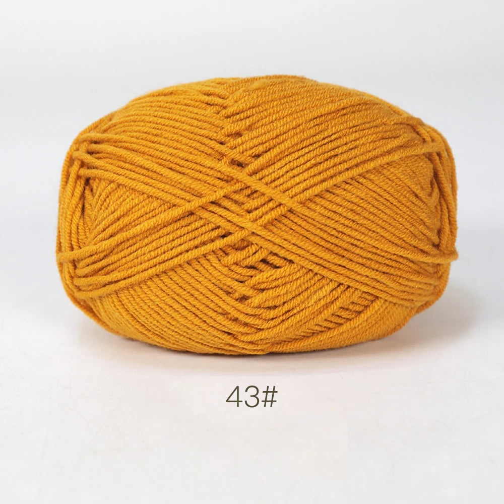A1-a 50g/Set Soft Milk Cotton Yarn for Crochet Threads for Knitting