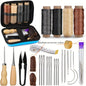 [Leather Working Kit] Leather Sewing Kit ，Large eye needle , Waxed Thread, Leather Upholstery Repair Kit, Leather Working Tools