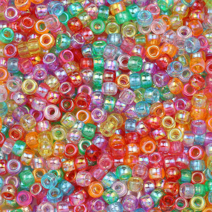 200-1200Pcs multi-colored Large Hole Pony Beads