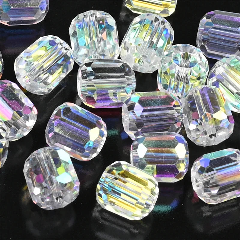 9mm Austria Crystal Beads Faceted Round Barrel Loose Spacer Beads