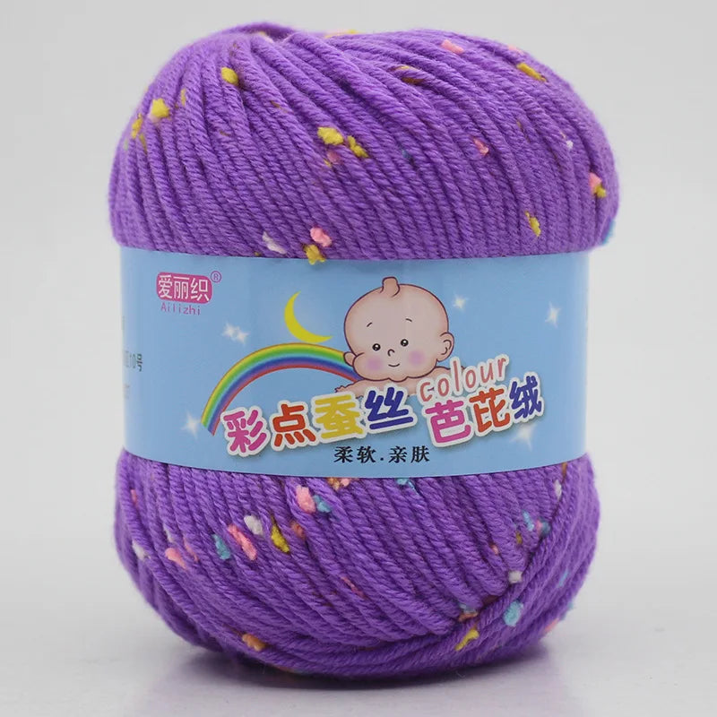 High Quality Wool Thread Eco-dyed Needlework Baby Cotton Cashmere Yarn