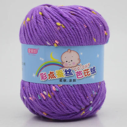 High Quality Wool Thread Eco-dyed Needlework Baby Cotton Cashmere Yarn