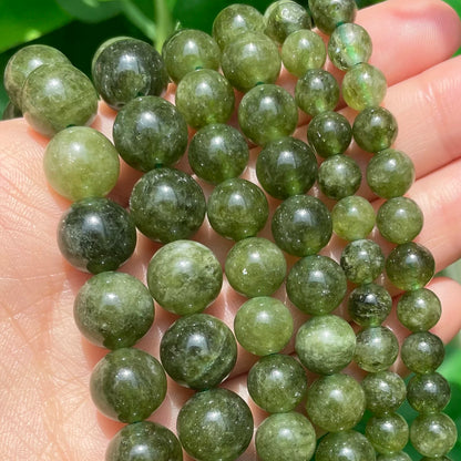 Natural Stone Dark Blue Chalcedony Jades Beads Round Loose Spacer Beads