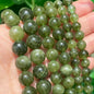 Natural Stone Dark Blue Chalcedony Jades Beads Round Loose Spacer Beads