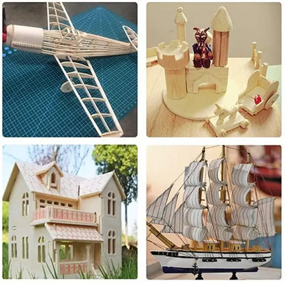 5 pcs Balsa Wood Sheets ply 100/150/200/300mm long 100mm wide 1/1.5/2/3/4/5/6/8mm thick