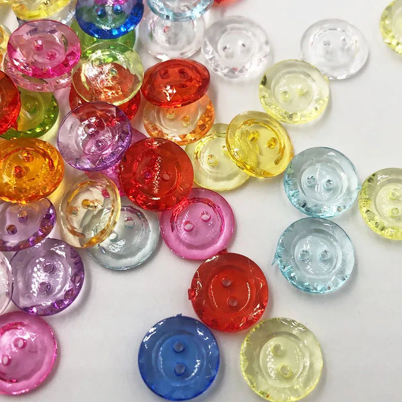 50/100PCS New Style 2 Hole Plastic Buttons