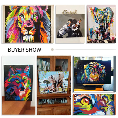GATYZTORY DIY Oil Painting By Numbers For Adults Kits