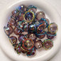10Pcs/Lot Transparent UV Plated Acrylic Wind Bell Beads Charms