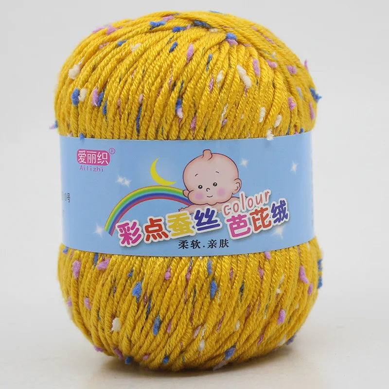 High Quality Wool Thread Eco-dyed Needlework Baby Cotton Cashmere Yarn