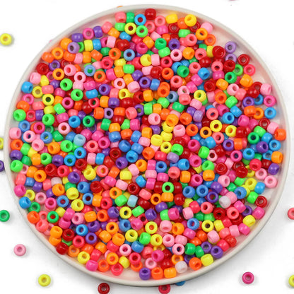 200-1200Pcs multi-colored Large Hole Pony Beads