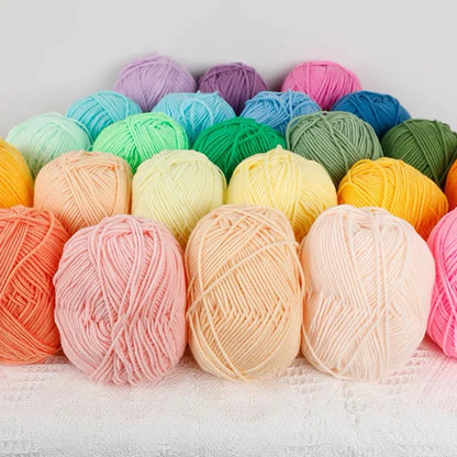A1-a 50g/Set Soft Milk Cotton Yarn for Crochet Threads for Knitting