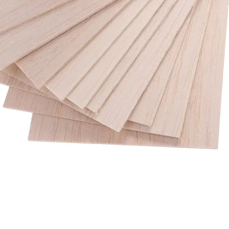 5 pcs Balsa Wood Sheets ply 100/150/200/300mm long 100mm wide 1/1.5/2/3/4/5/6/8mm thick