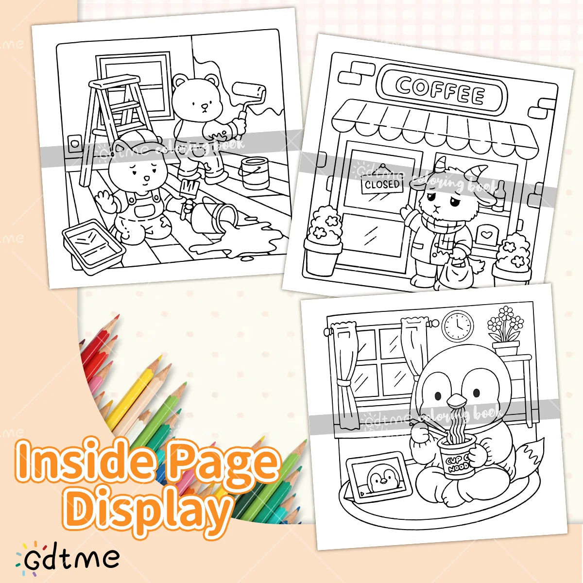 TIRED BUT TRYING Bold-easy Patterns Coloring Book