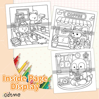 TIRED BUT TRYING Bold-easy Patterns Coloring Book