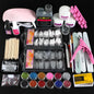 Professional Acrylic Nail Kit for Beginners with Everything 3 color Acrylic Powder Set