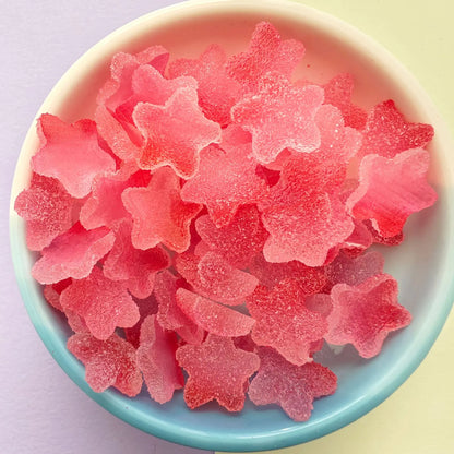 20pcs Slime Gradient Star Heart Nail Charms Mixed Candy Resin Charm Jelly Cabochon Mini Clay Polymer Slime Beads Nail Decoration