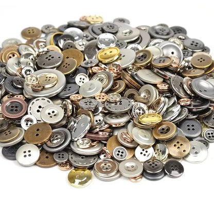 50Gram  Mix size wooden buttons