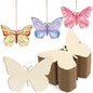 10pcs Wooden Flower Ornaments