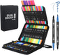 Dual Tip Brush Marker Pens with Fineliner  Felt Tip Pens Set,