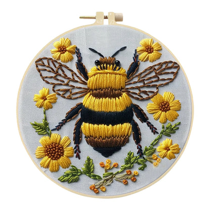 Beginner Embroidery Kit Cow Daisy Punch Needle Kit