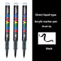 3Pcs Acrylic White Marker Brush Pens