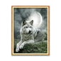 Meian Moon And Wolf DIY Embroidery 11CT Cross Stitch Kits