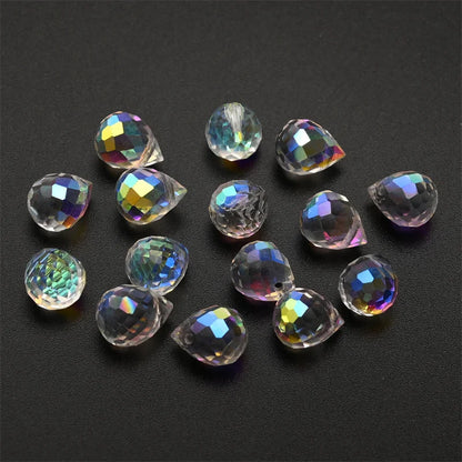 Austria AB Color Crystal Strawberry Beads 10*8mm Shiny Faceted Glass Beads