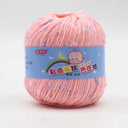 High Quality Wool Thread Eco-dyed Needlework Baby Cotton Cashmere Yarn