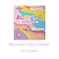 12 Colors Acrylic Markers Soft Brush Pen Tip 7 Color Systems