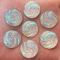 New 20pcs 20mm AB Resin Round FlatBack Rhinestone