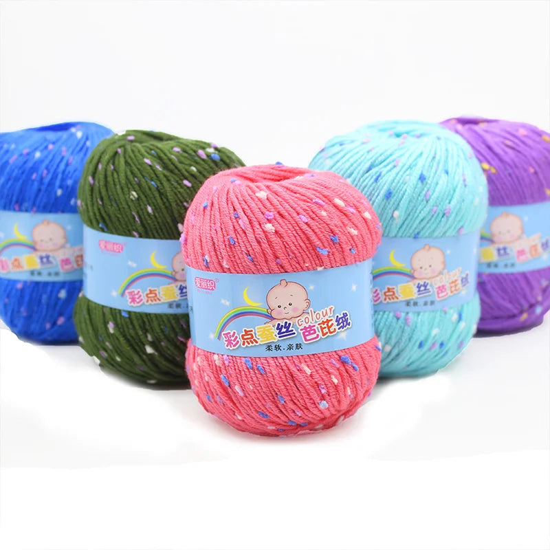 High Quality Wool Thread Eco-dyed Needlework Baby Cotton Cashmere Yarn