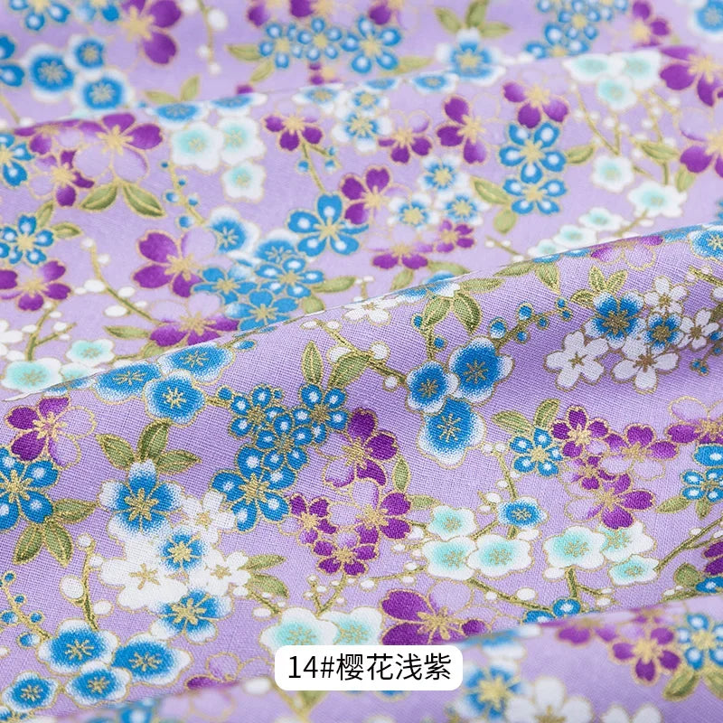 50x145cm Japanese Kimono Bronzed Fabric