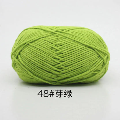 40-50g/Set 4ply Milk Cotton(80%) Knitting Yarn