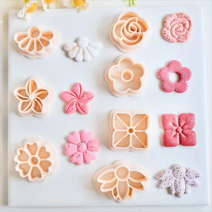 Flowers Polymer Clay Earring Cutters for Jewelry Pendant