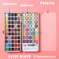 50/90colors Solid Pigment Watercolor Paints Set With Water Color