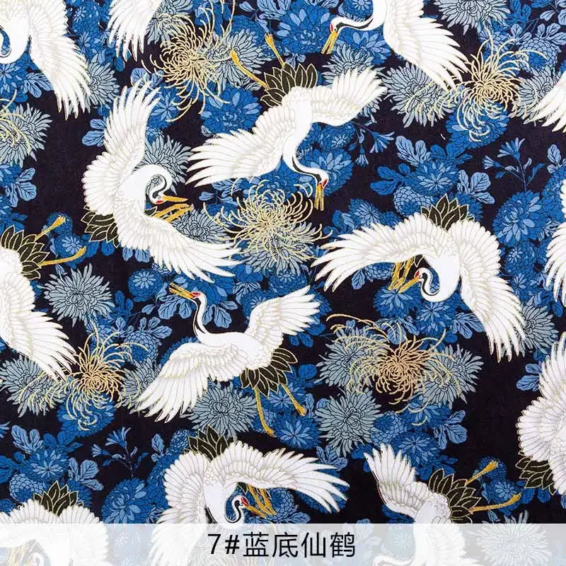 50x145cm Japanese Kimono Bronzed Fabric