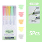 5-15 Colors Double Headed Highlighter Pen Set