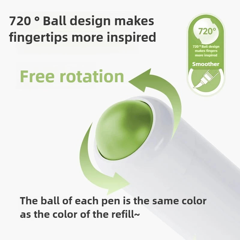 LANGUO 240/9 Colors Acrylic Color Markers Direct Liquid Paint Marker