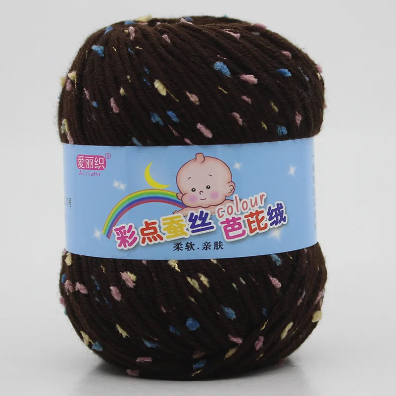 High Quality Wool Thread Eco-dyed Needlework Baby Cotton Cashmere Yarn