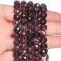 Natural Amethyst Beads 7-8mm Faceted Square Cube Geometric