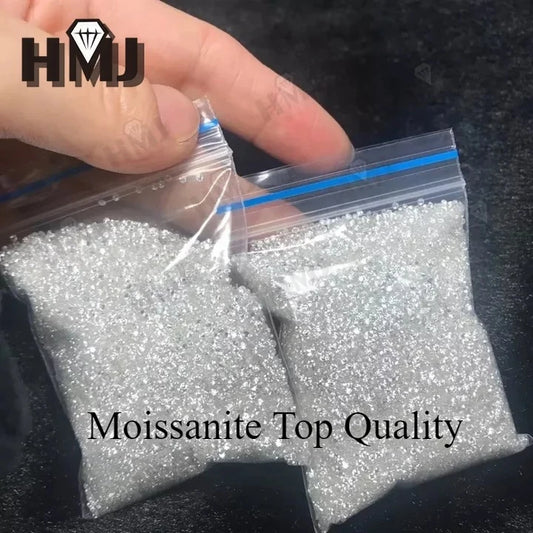 Loose Moissanite Stone Small Size Round Shape 0.8-2.9mm 1 Carat