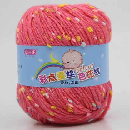 High Quality Wool Thread Eco-dyed Needlework Baby Cotton Cashmere Yarn