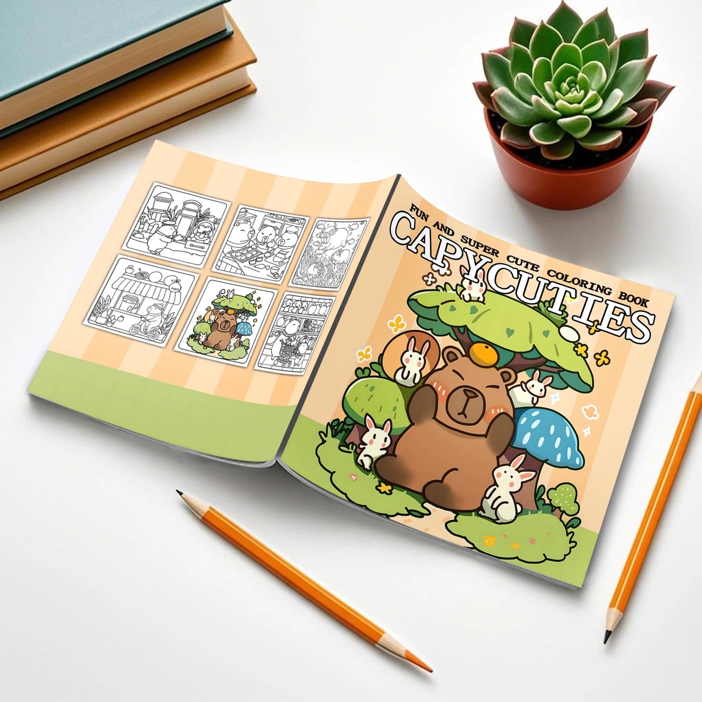 CAPYCUTIES Bold-easy Patterns Coloring Book